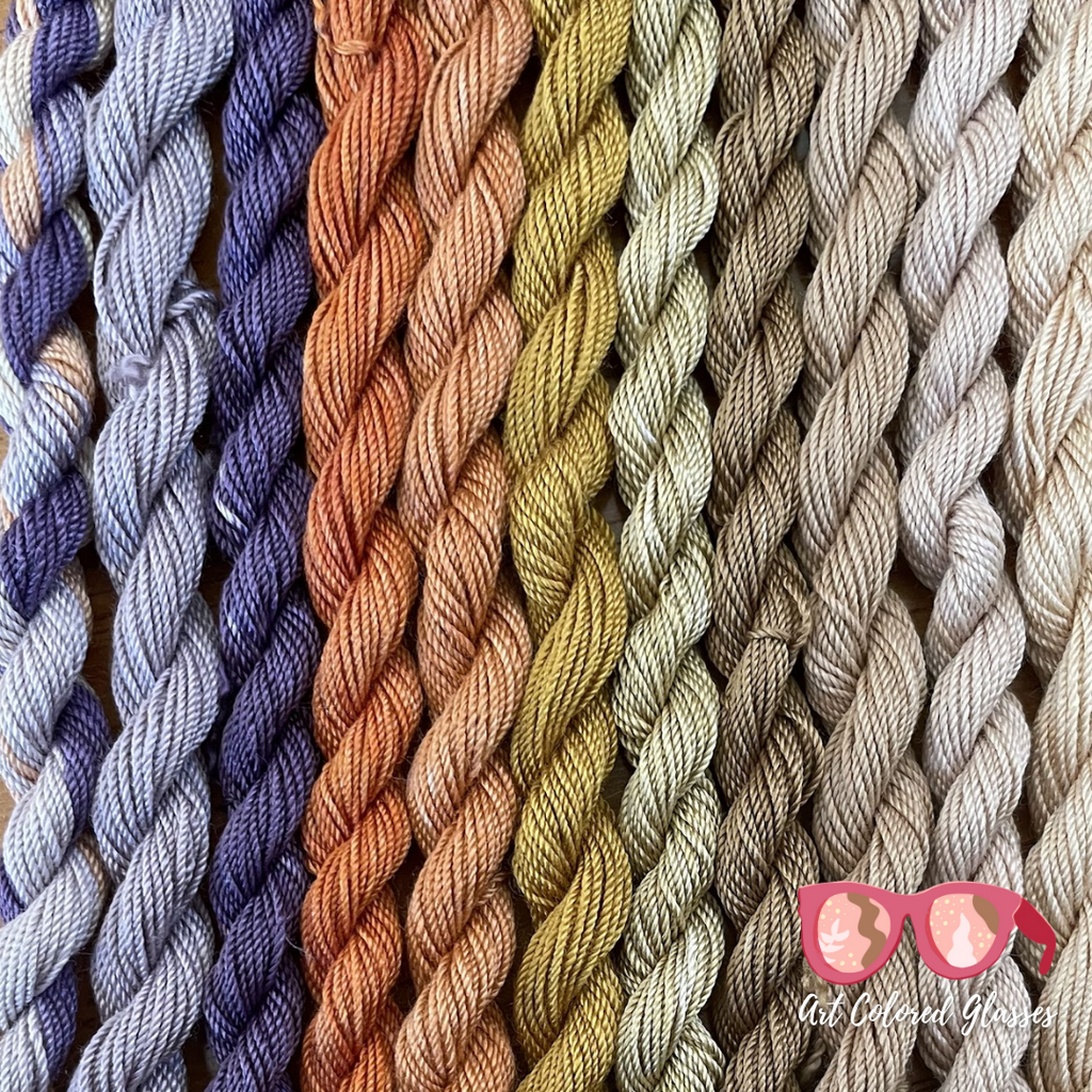 Pearl Silk Embroidery Thread - Naturally Dyed