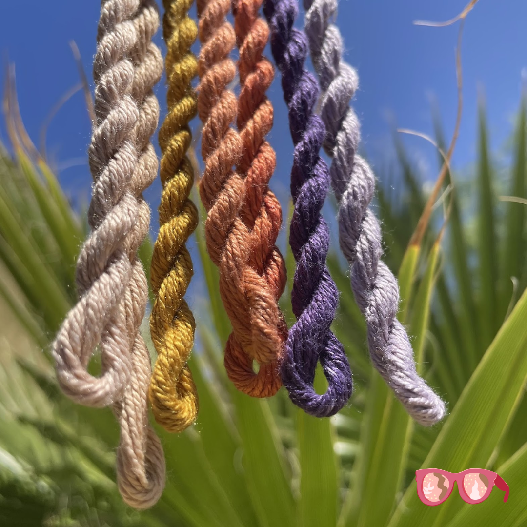 Spun Silk Embroidery Thread - Naturally Dyed