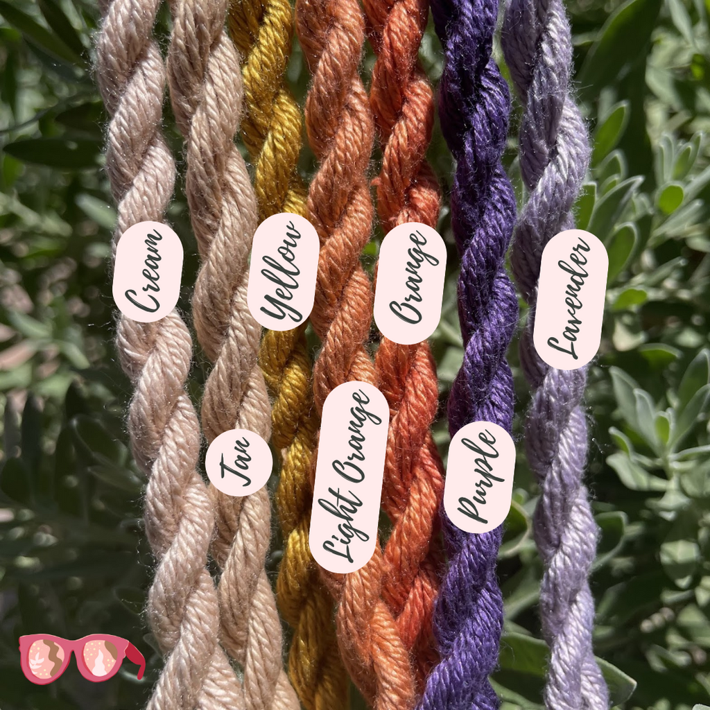 Spun Silk Embroidery Thread - Naturally Dyed