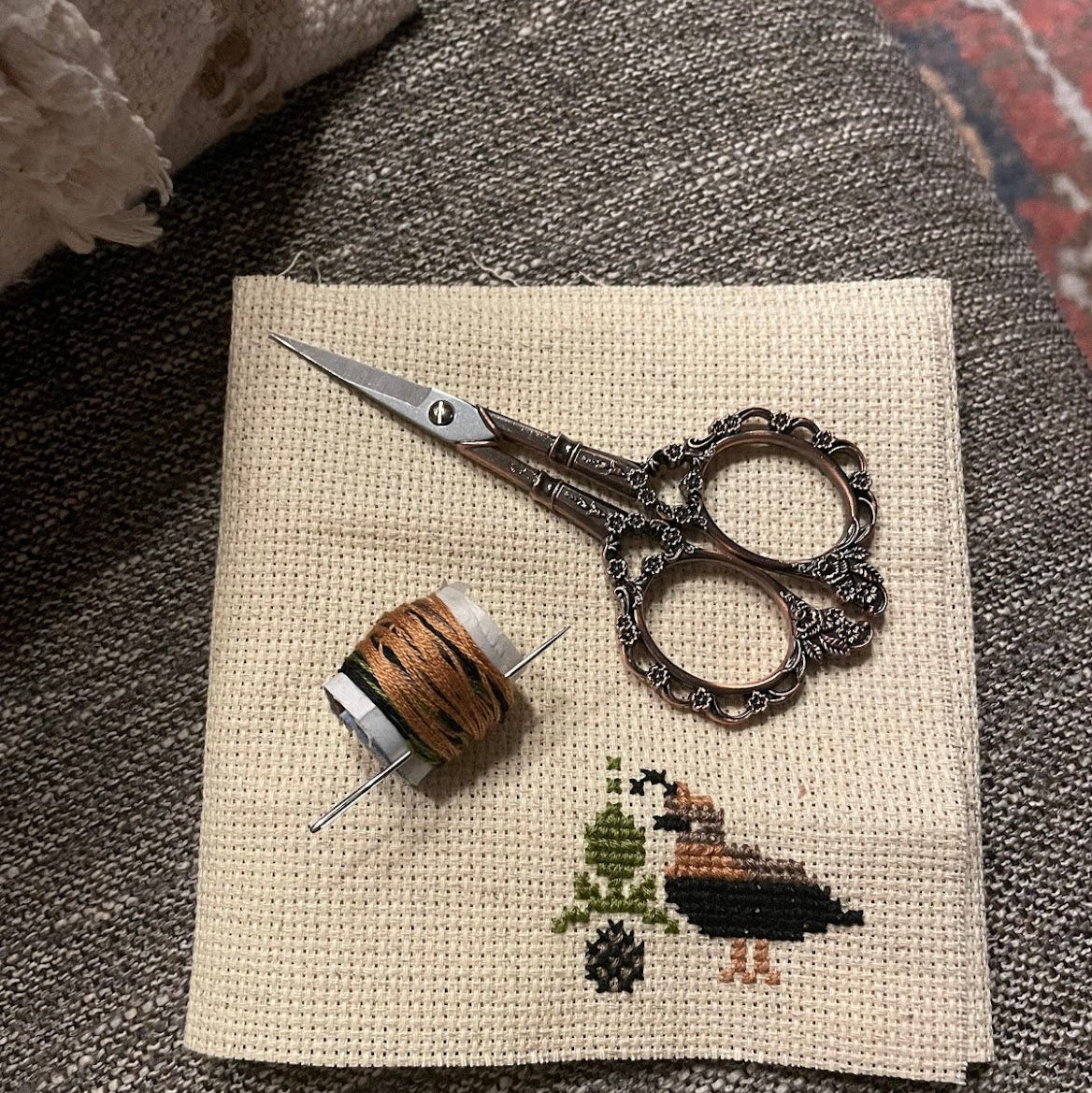 Two Quails Tatreez - Digital Pattern