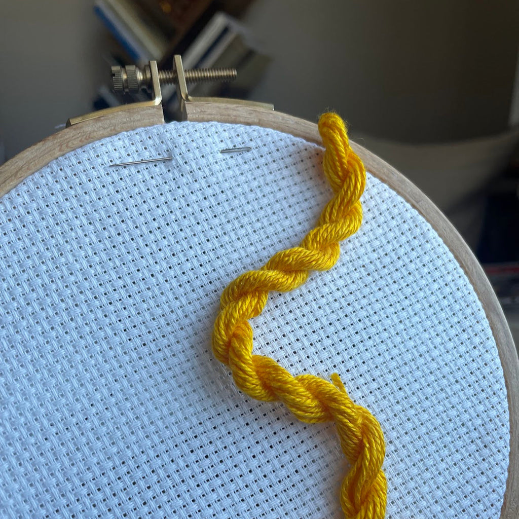 Spun Silk Embroidery Thread - Naturally Dyed