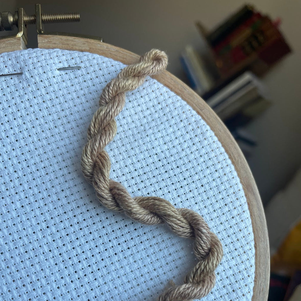 Spun Silk Embroidery Thread - Naturally Dyed