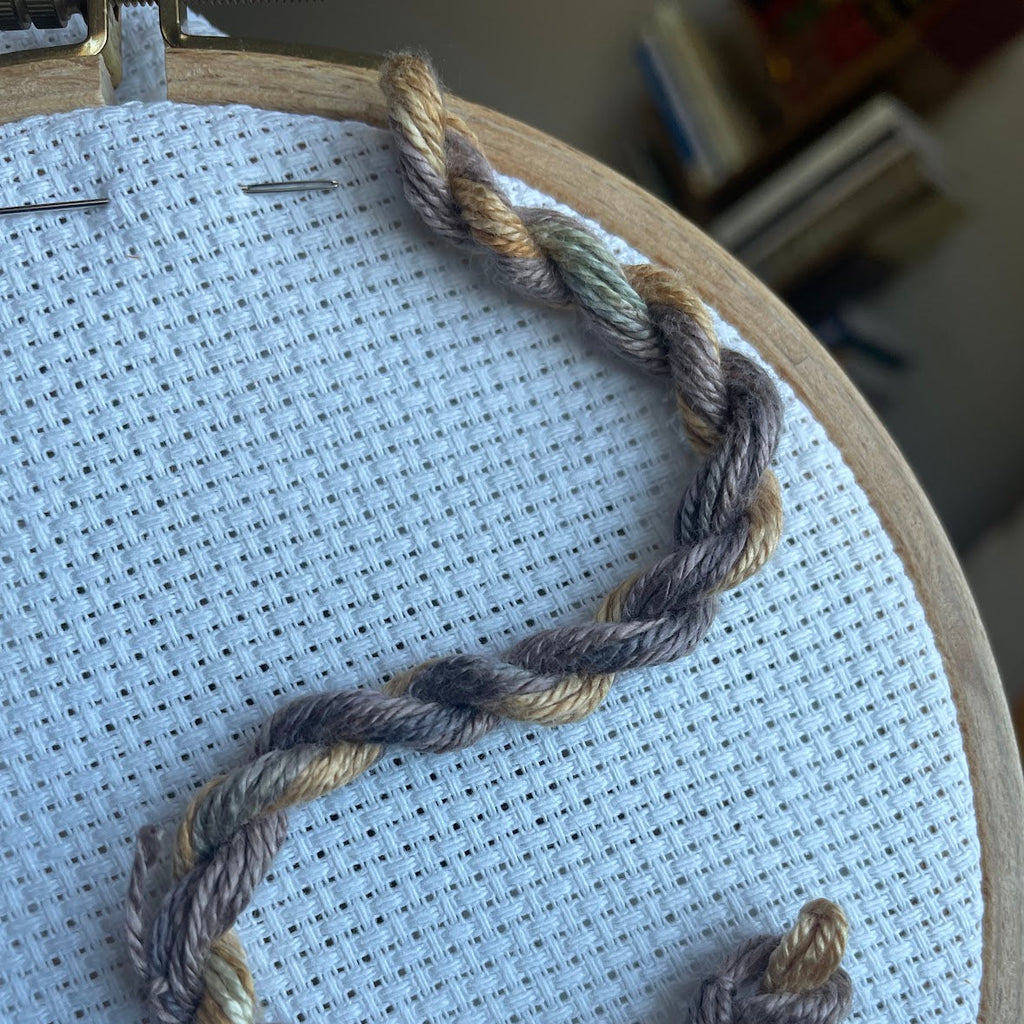 Spun Silk Embroidery Thread - Naturally Dyed