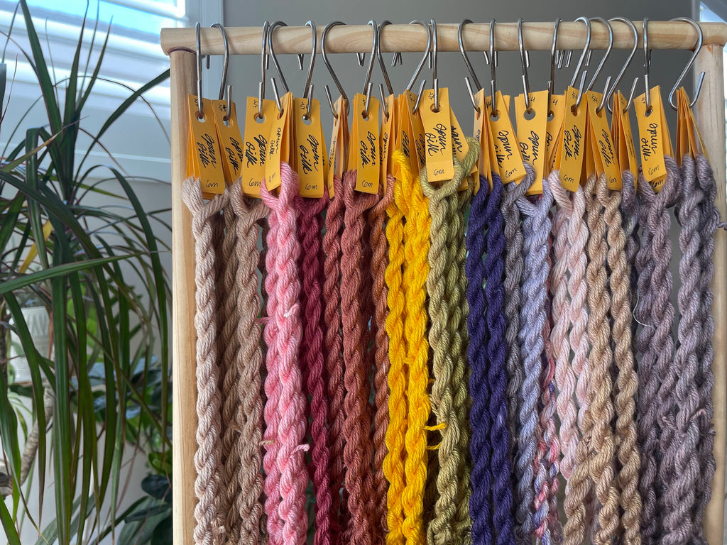 Spun Silk Embroidery Thread - Naturally Dyed