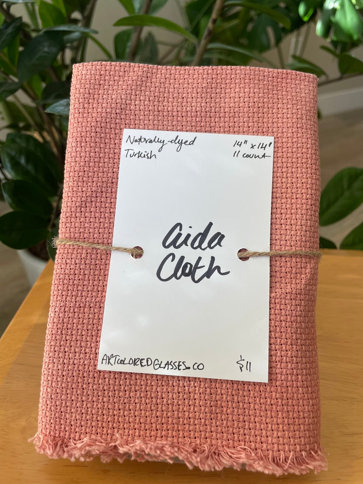 14" x 14" Soft Turkish Aida Cloth – Naturally Dyed (11 Count)