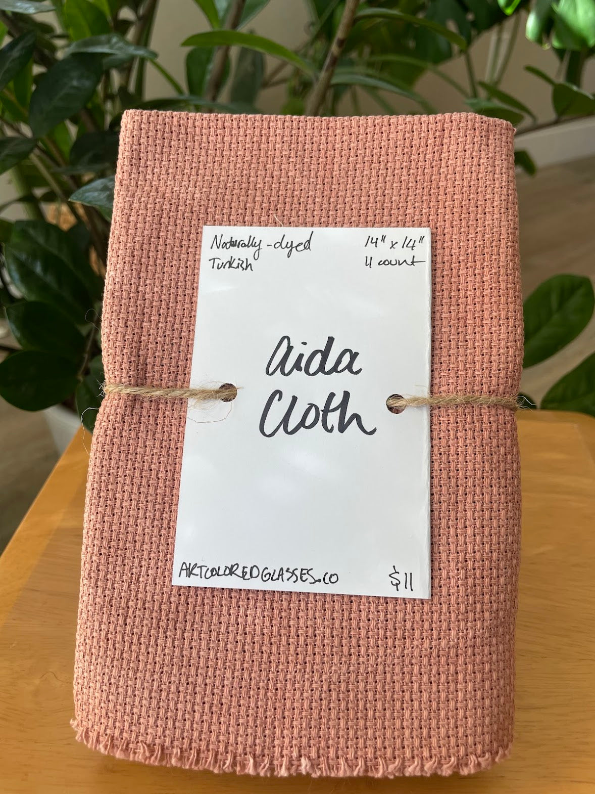 14" x 14" Soft Turkish Aida Cloth – Naturally Dyed (11 Count)