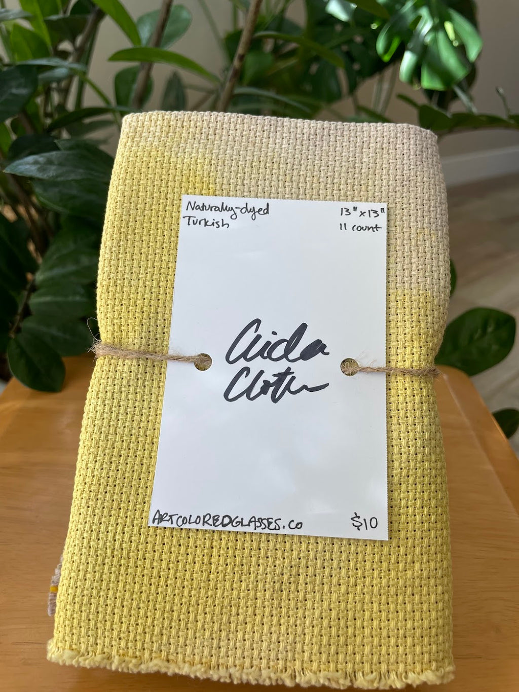 Lavender Sunrise 11 Count Soft Turkish Aida Cloth – Naturally Dyed - 13.5"