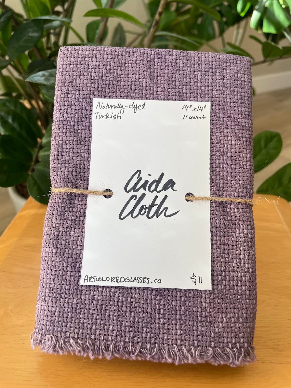 14" x 14" Soft Turkish Aida Cloth – Naturally Dyed (11 Count)