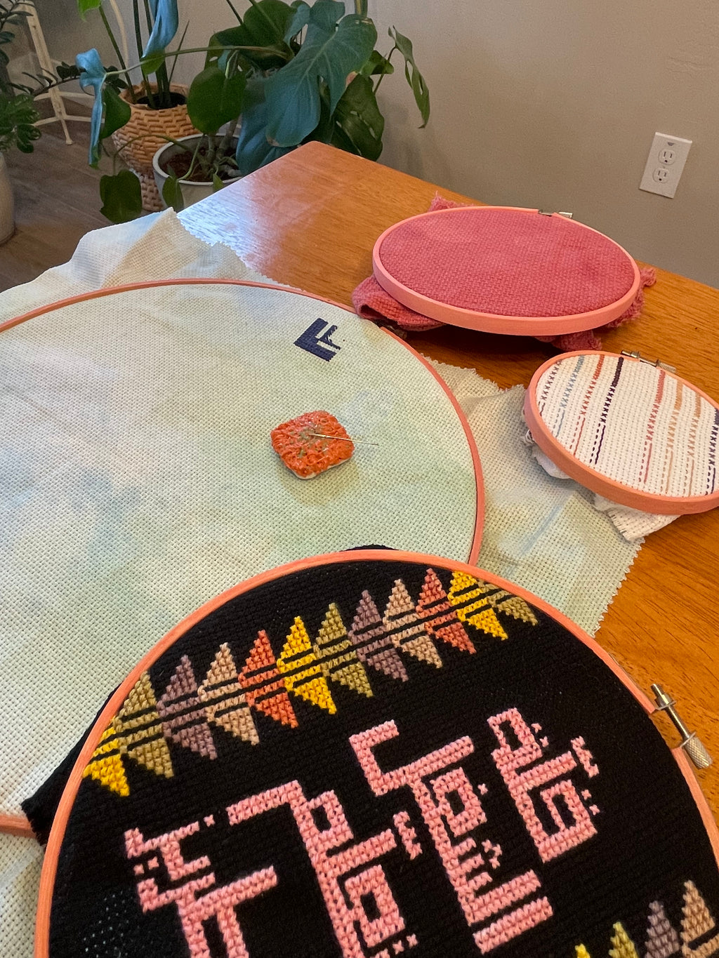 Naturally-Stained Embroidery Hoops