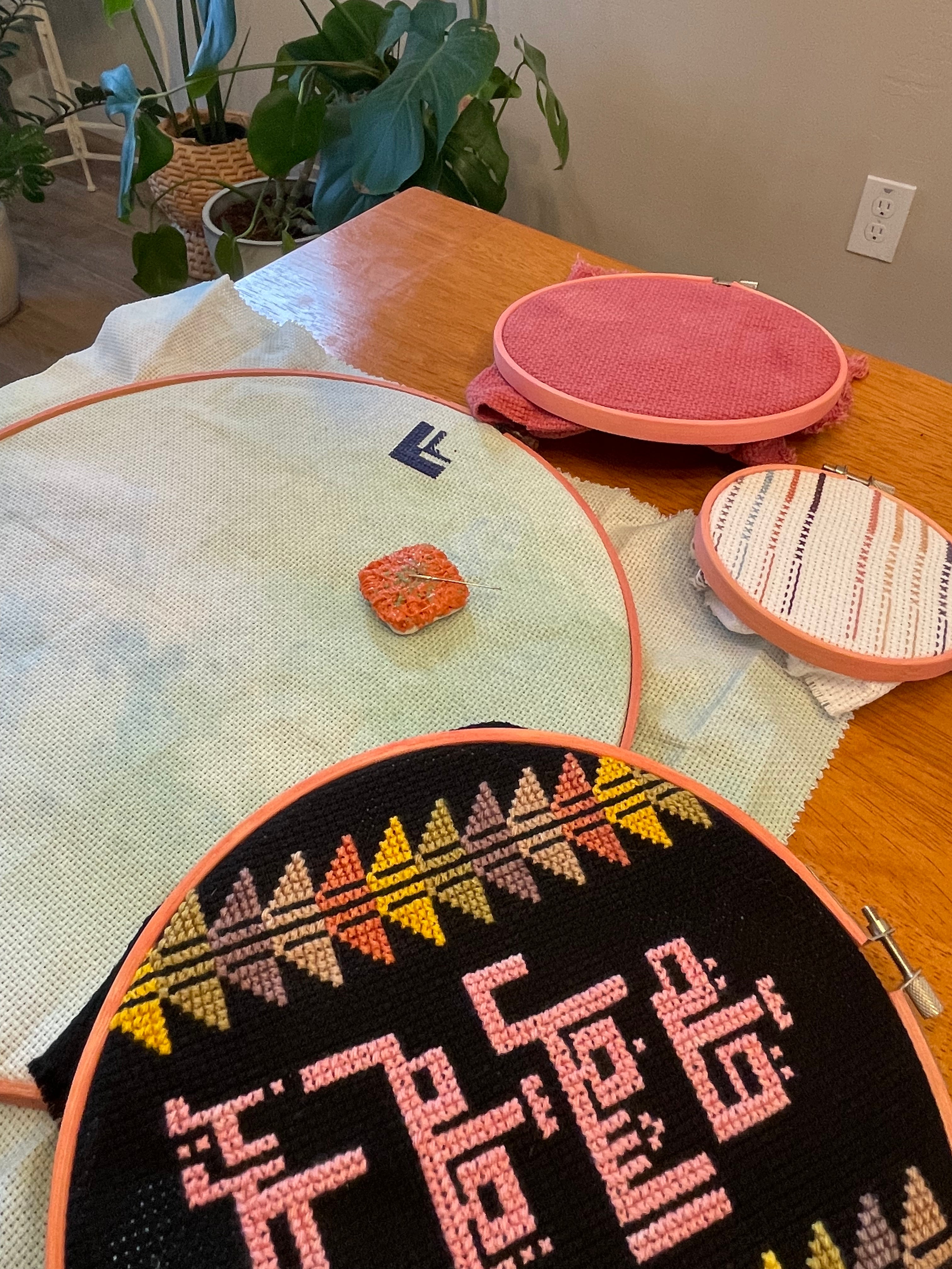 Naturally-Stained Embroidery Hoops