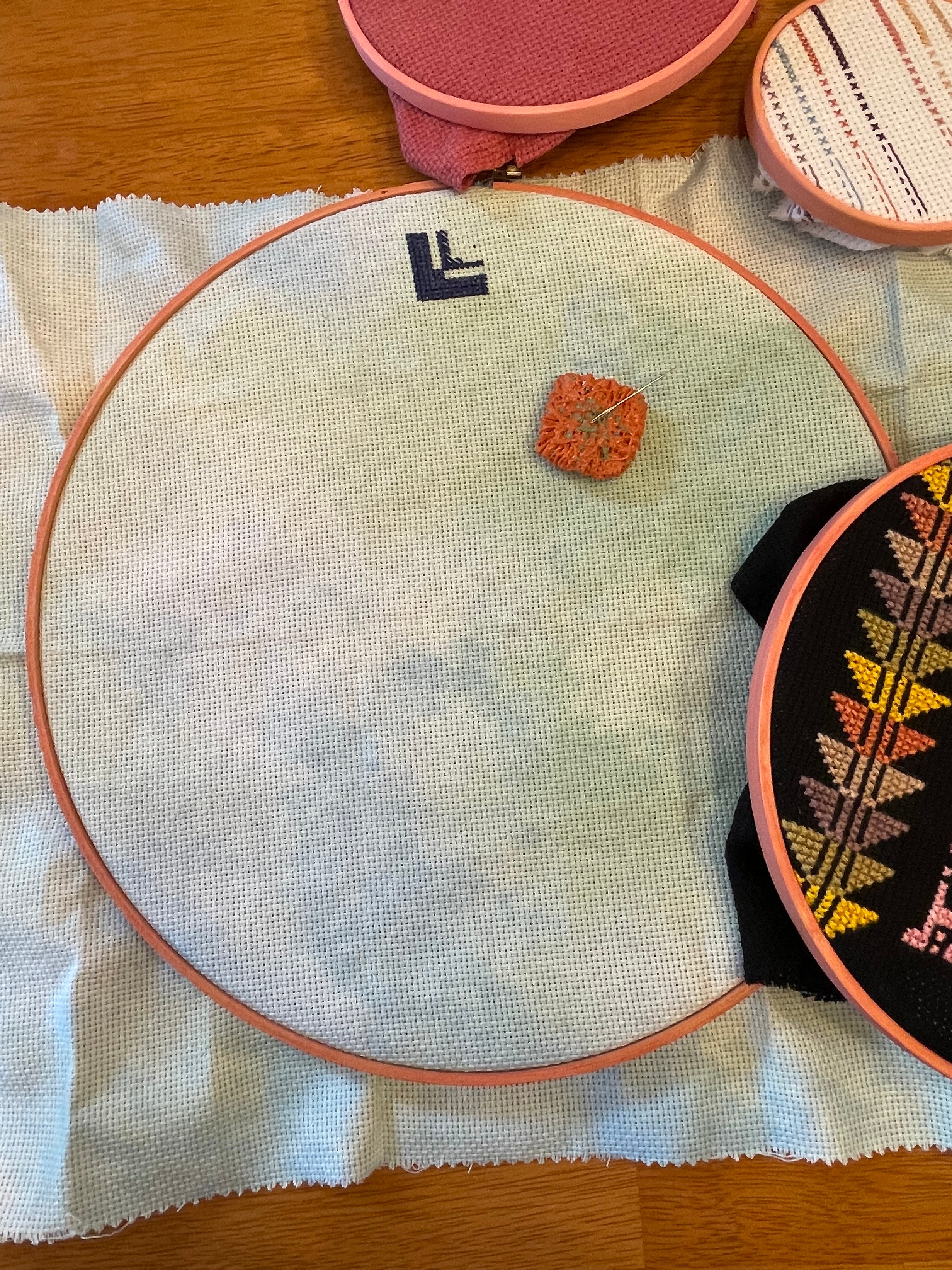 Naturally-Stained Embroidery Hoops