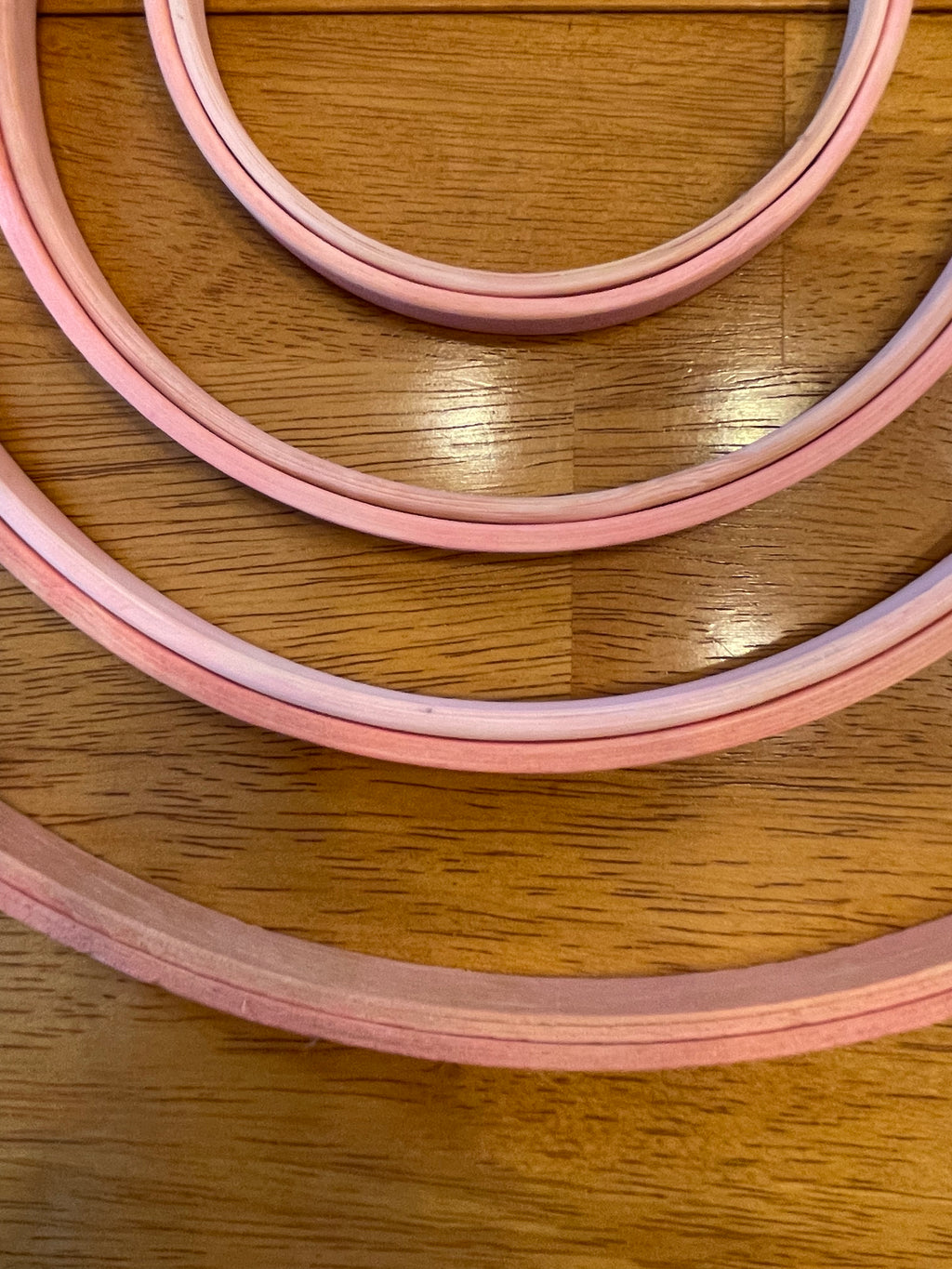 Naturally-Stained Embroidery Hoops