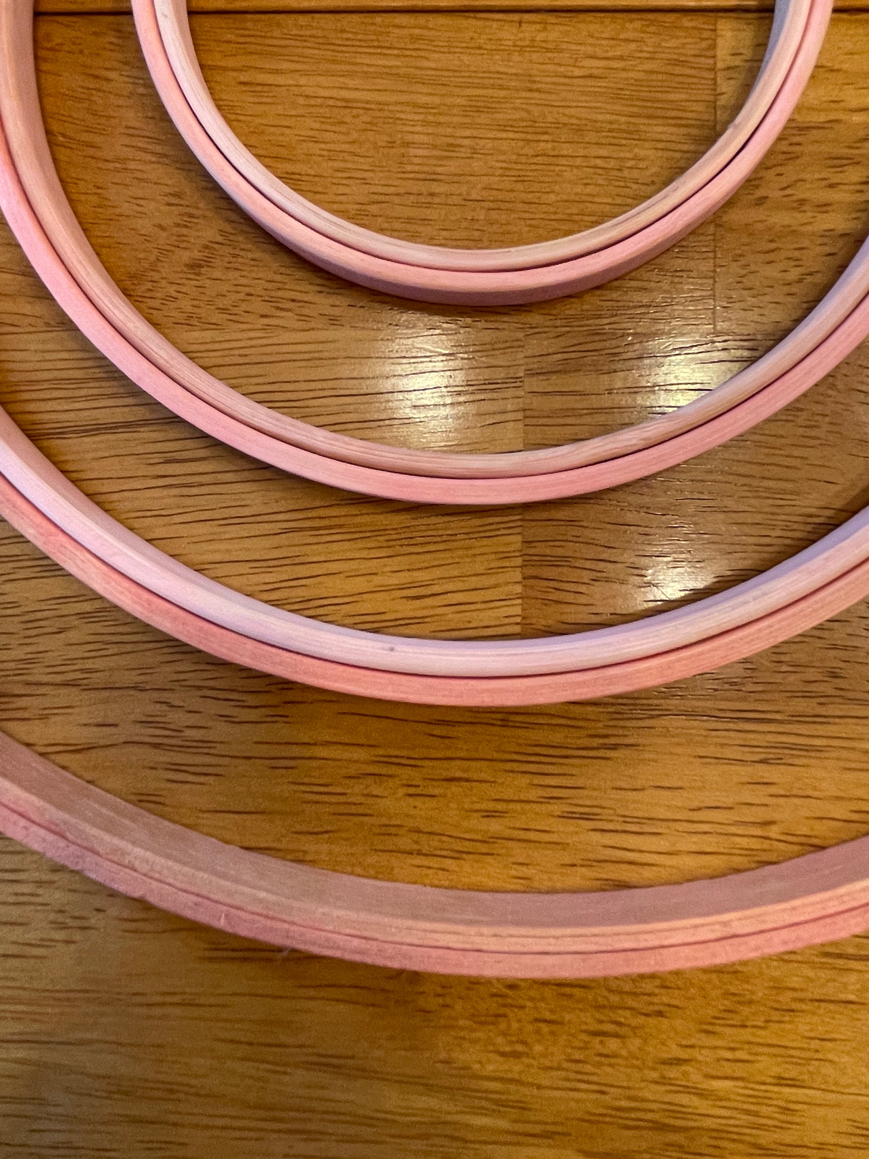 Naturally-Stained Embroidery Hoops