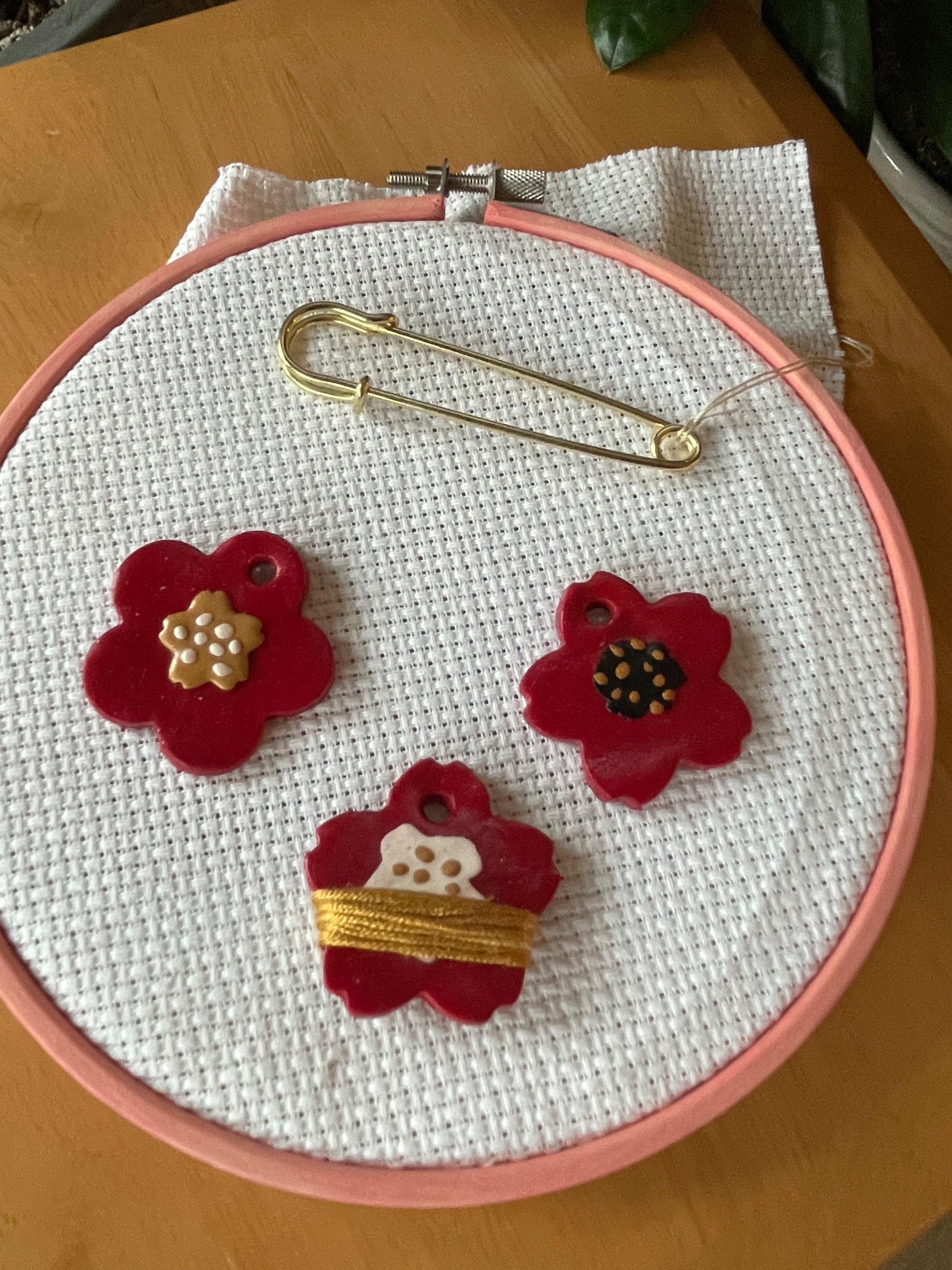 Flower Thread Bobbins - Set of 3