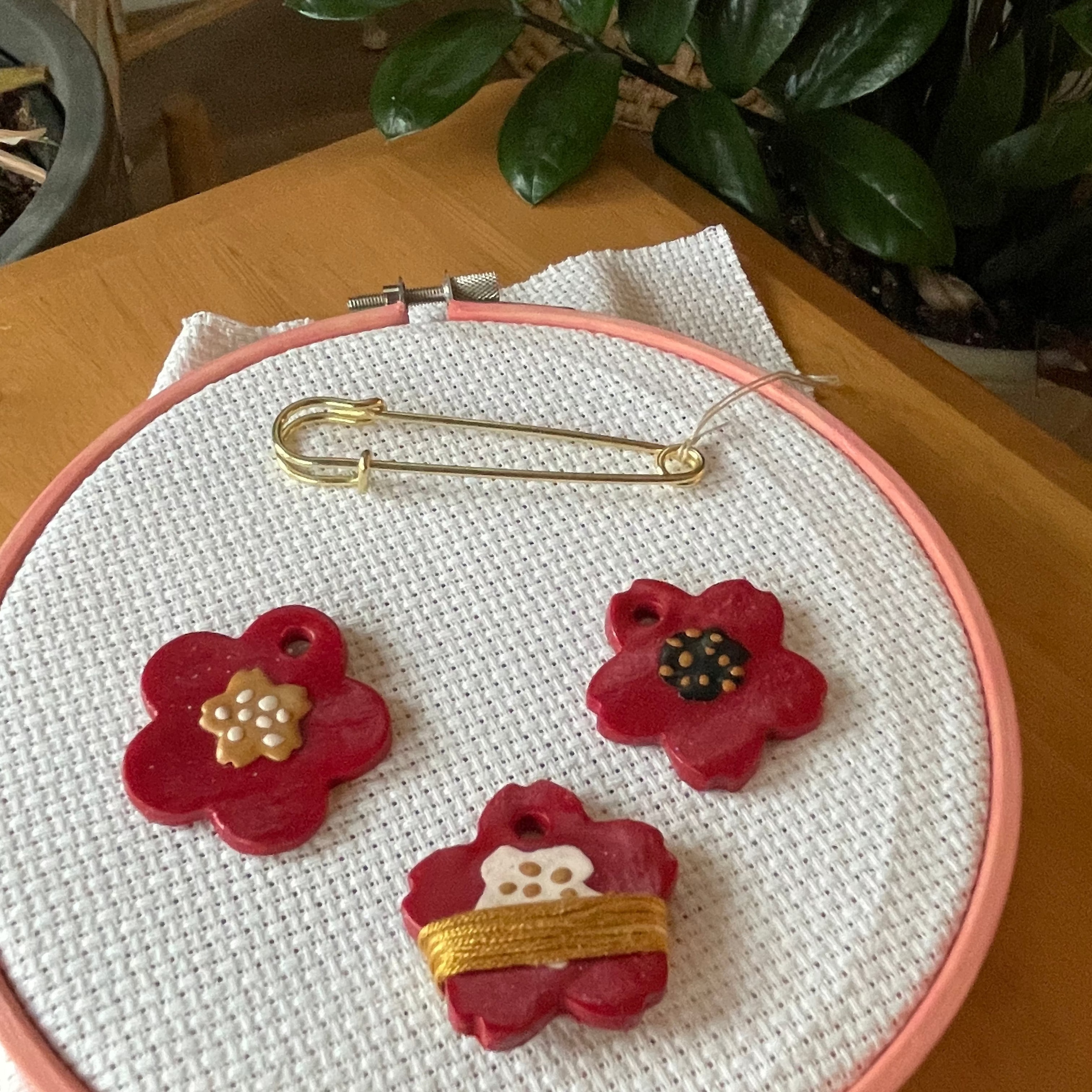 Flower Thread Bobbins - Set of 3