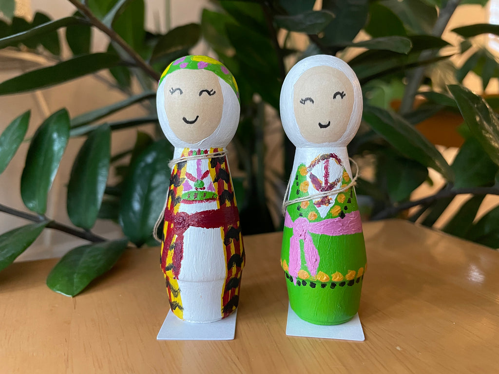 Tulkarm & Jenin Palestinian Peg Dolls