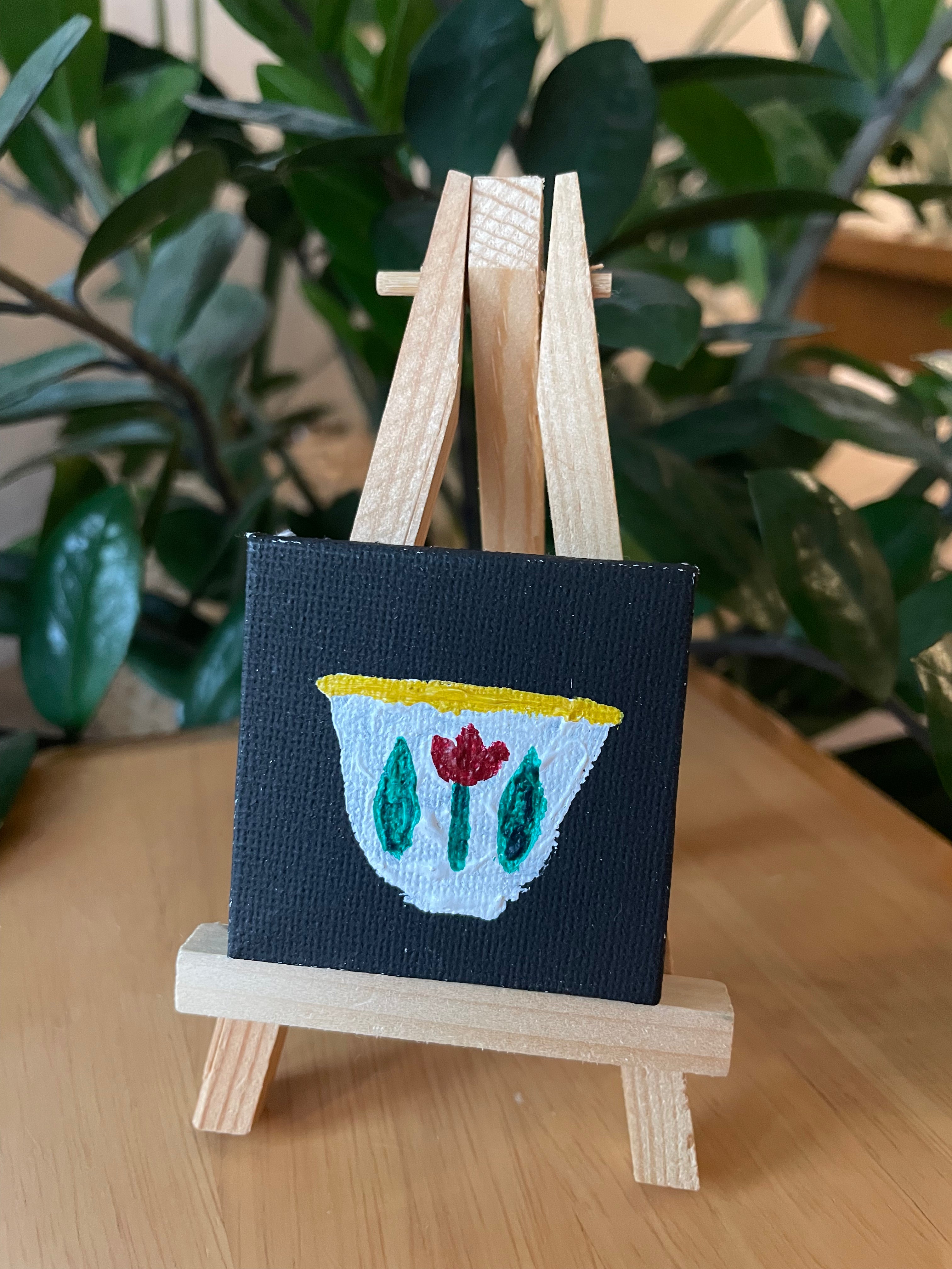 Mini Arabic Coffee Cup Painting