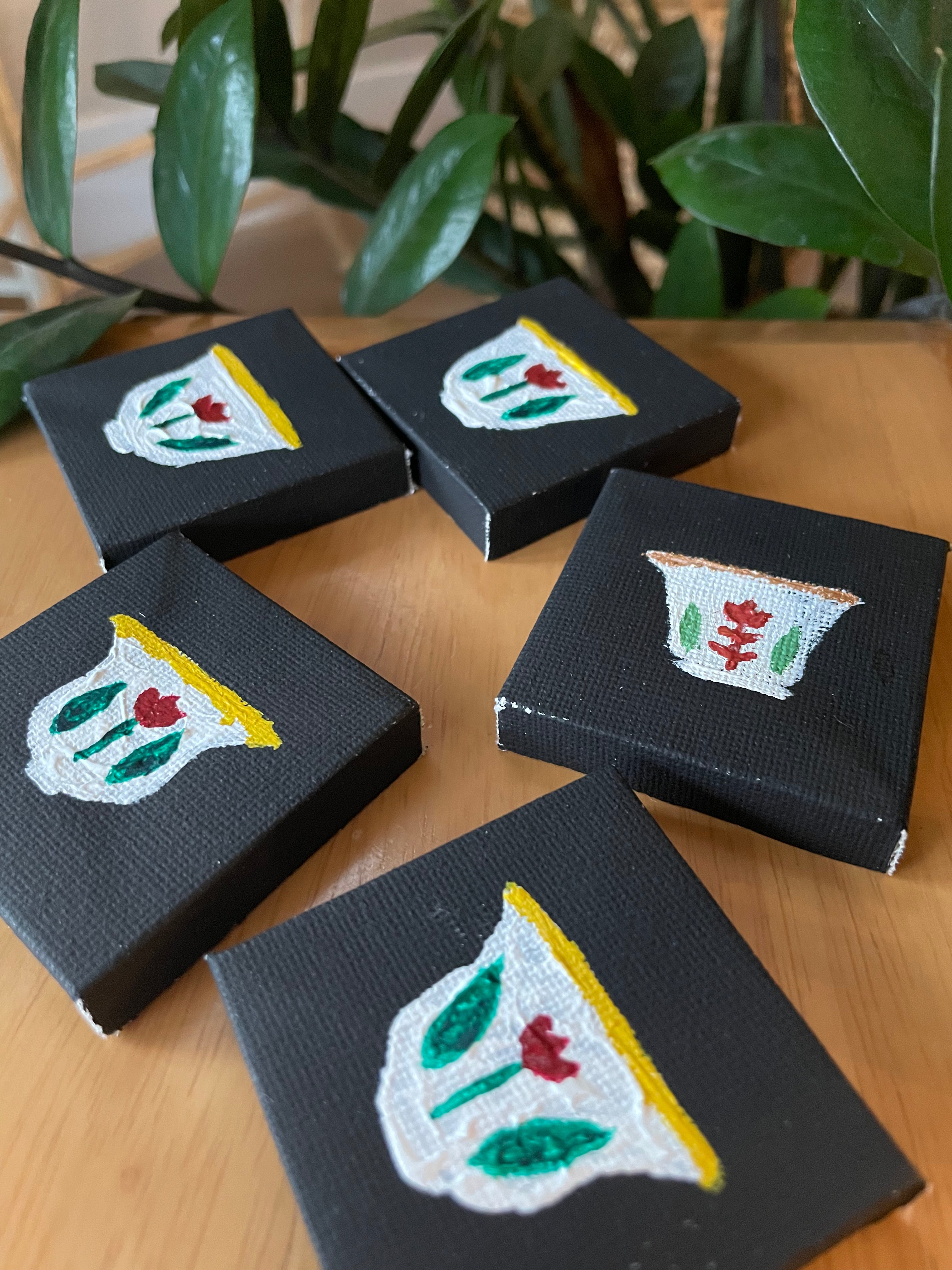 Mini Arabic Coffee Cup Painting