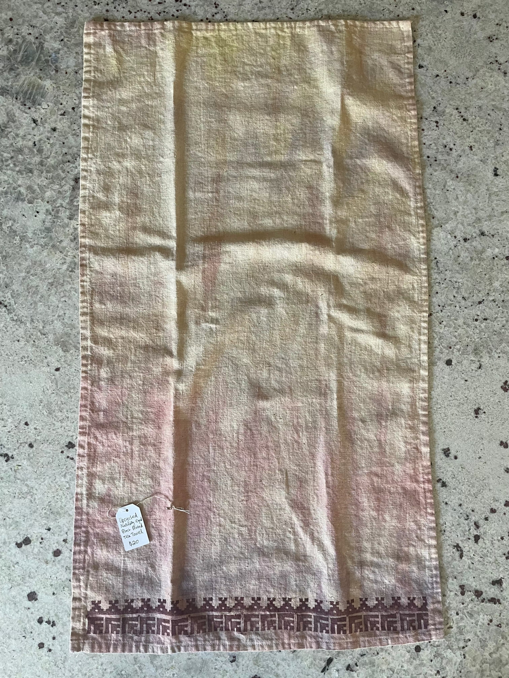 Block Printed & Naturally-Dyed Tulkarm Tea Towel