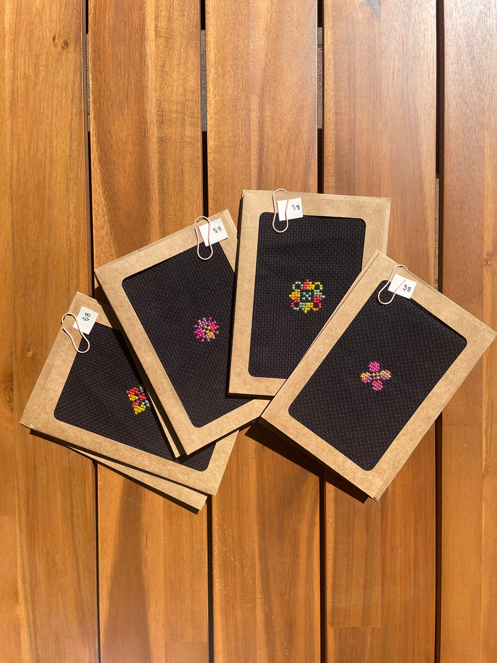 Tulkarm Flowers Tatreez Greeting Cards