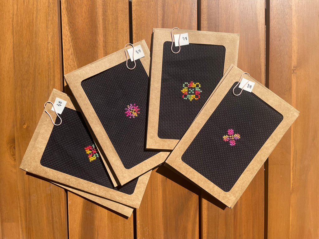 Tulkarm Flowers Tatreez Greeting Cards