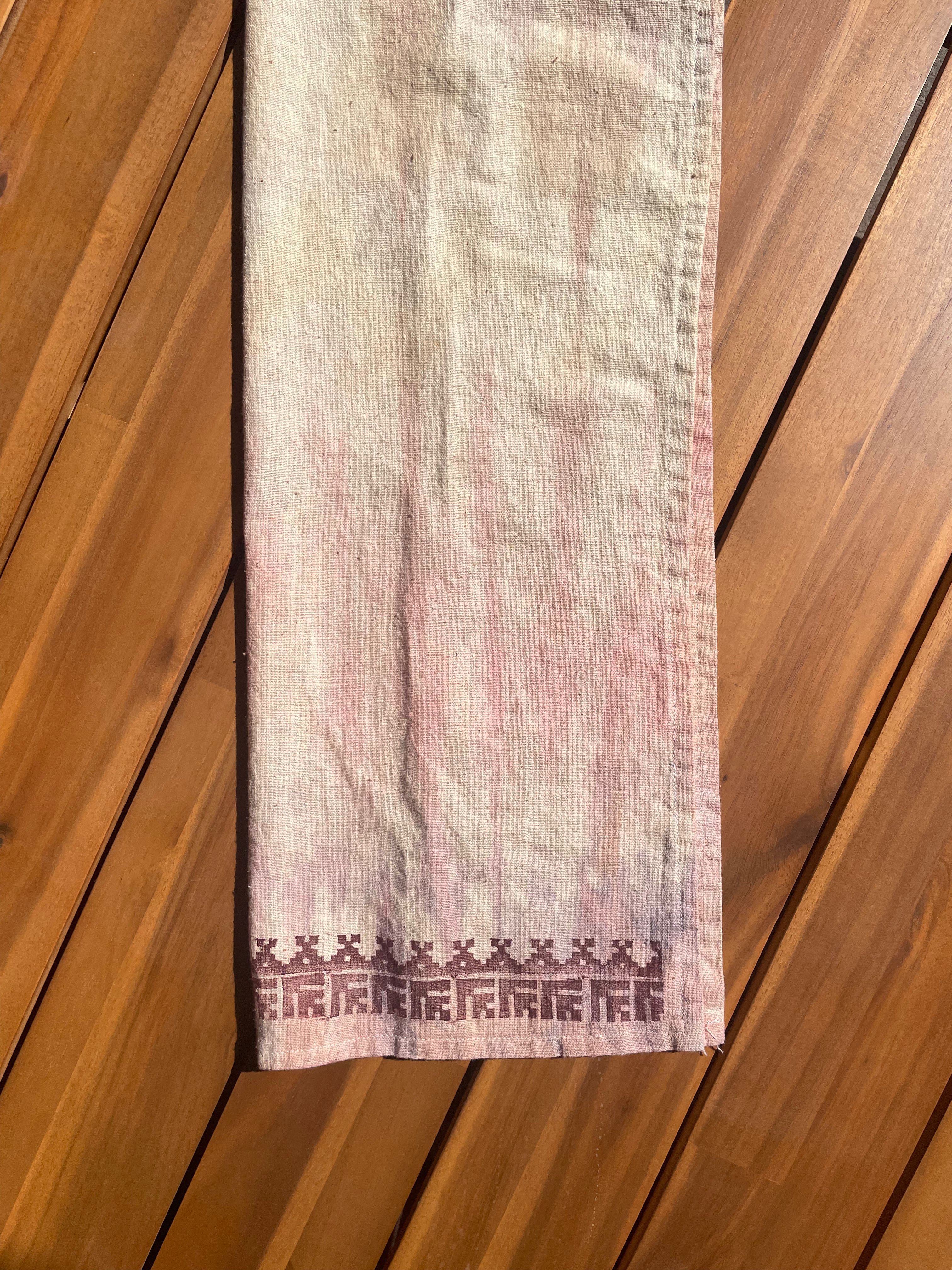 Block Printed & Naturally-Dyed Tulkarm Tea Towel