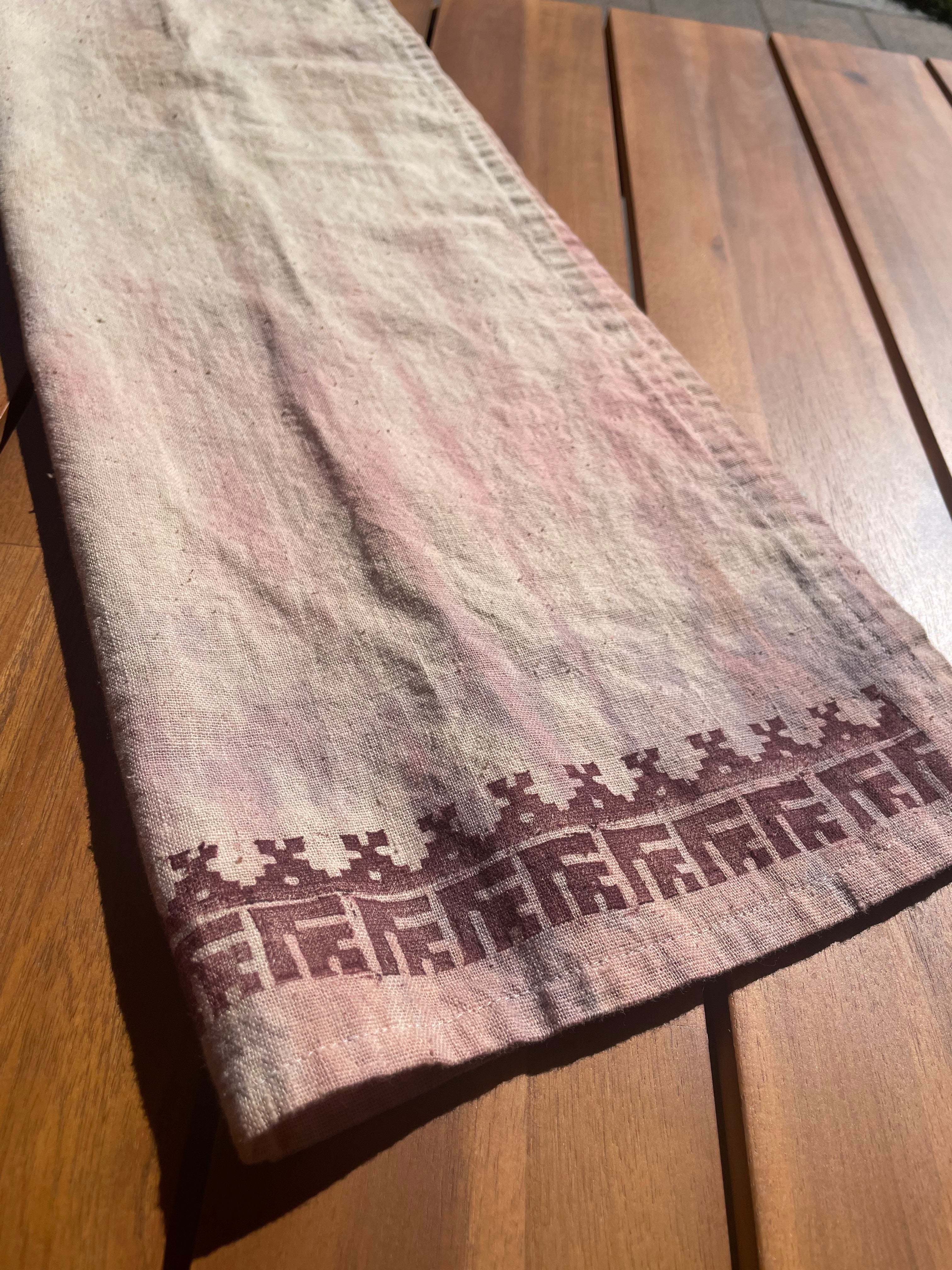Block Printed & Naturally-Dyed Tulkarm Tea Towel