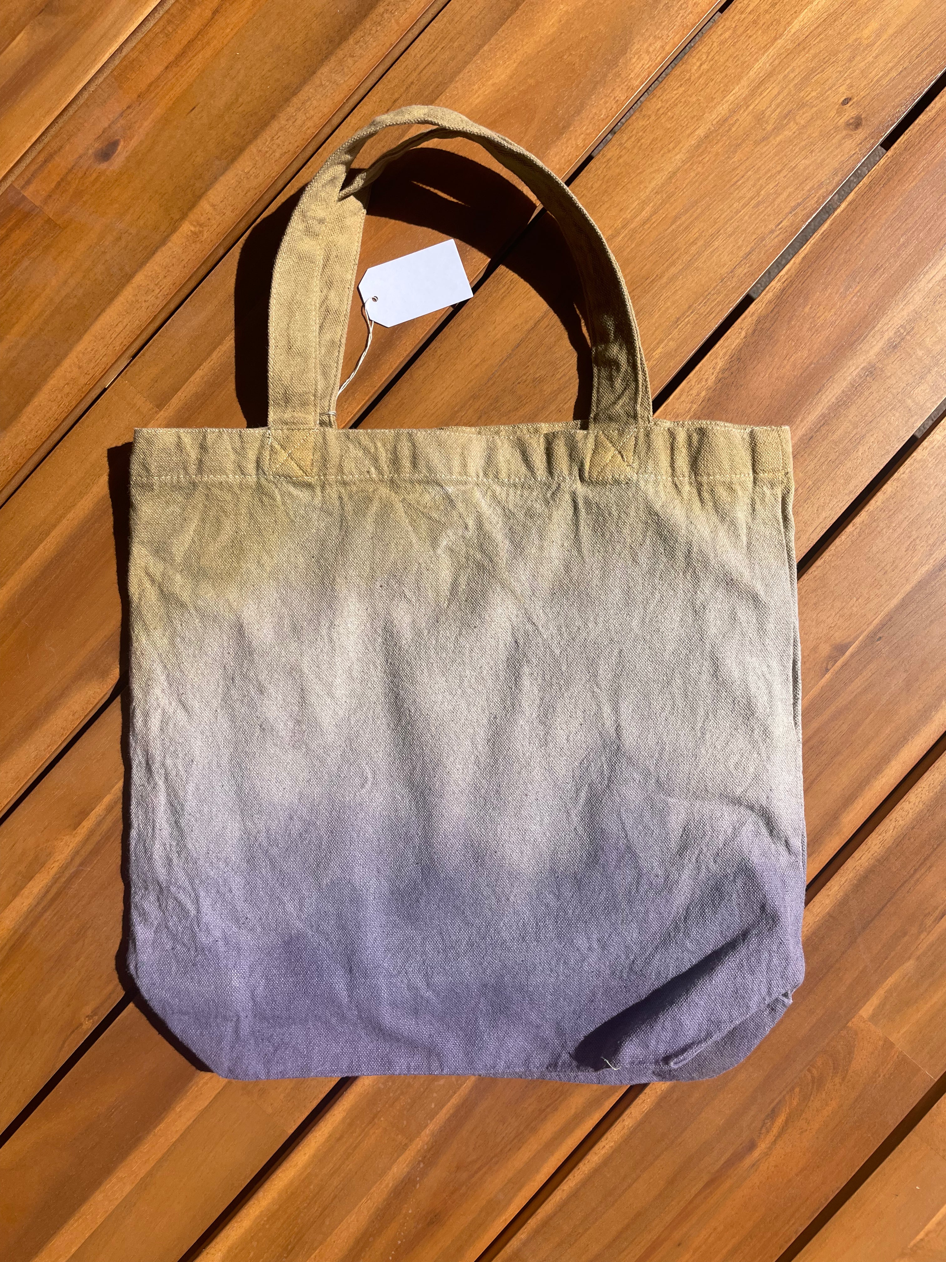 Naturally-Dyed Ombre Tote Bag