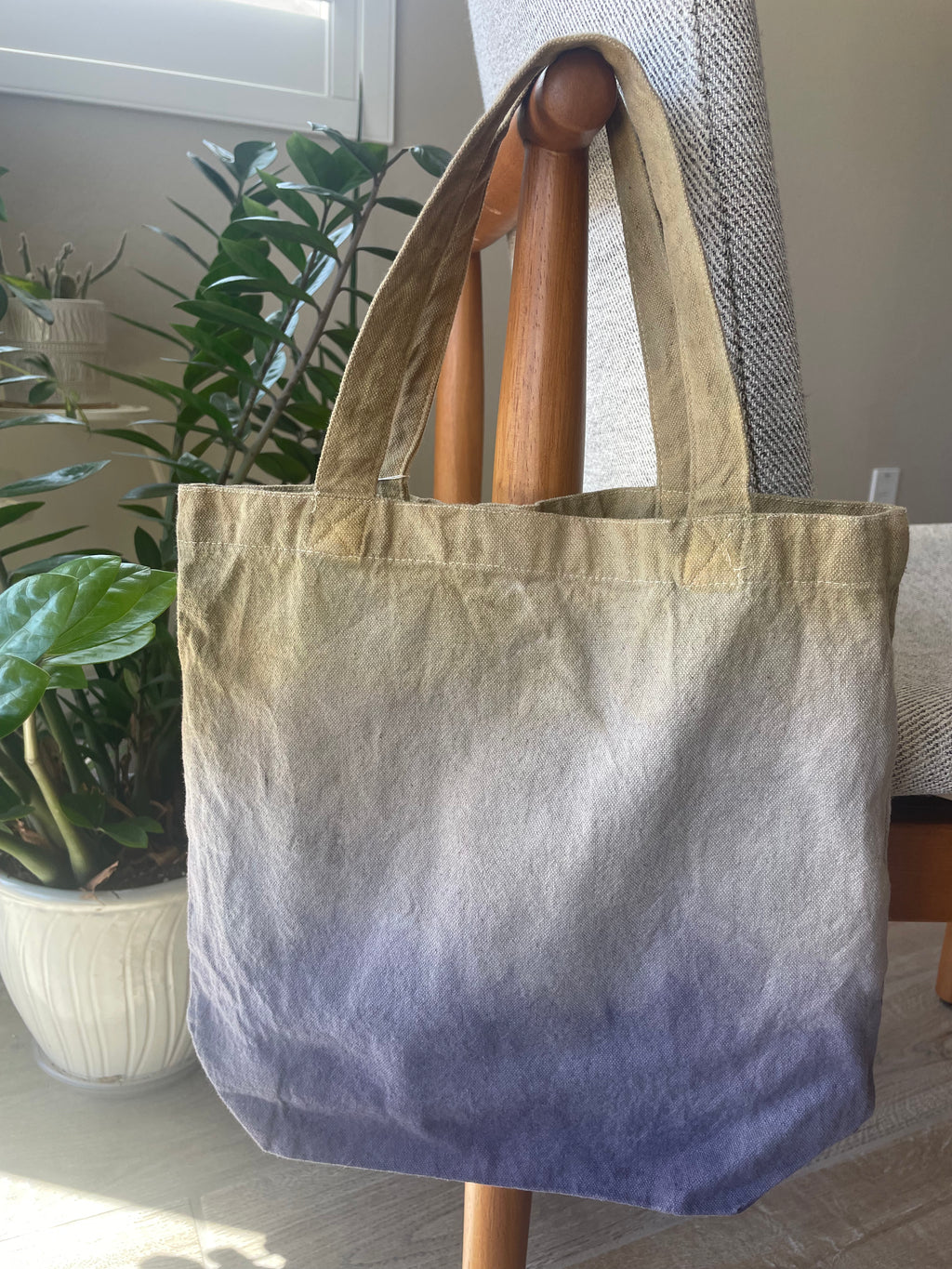 Naturally-Dyed Ombre Tote Bag