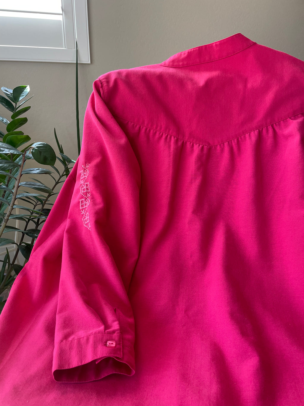 Upcycled Pink Tulkarm Tatreez Shirt