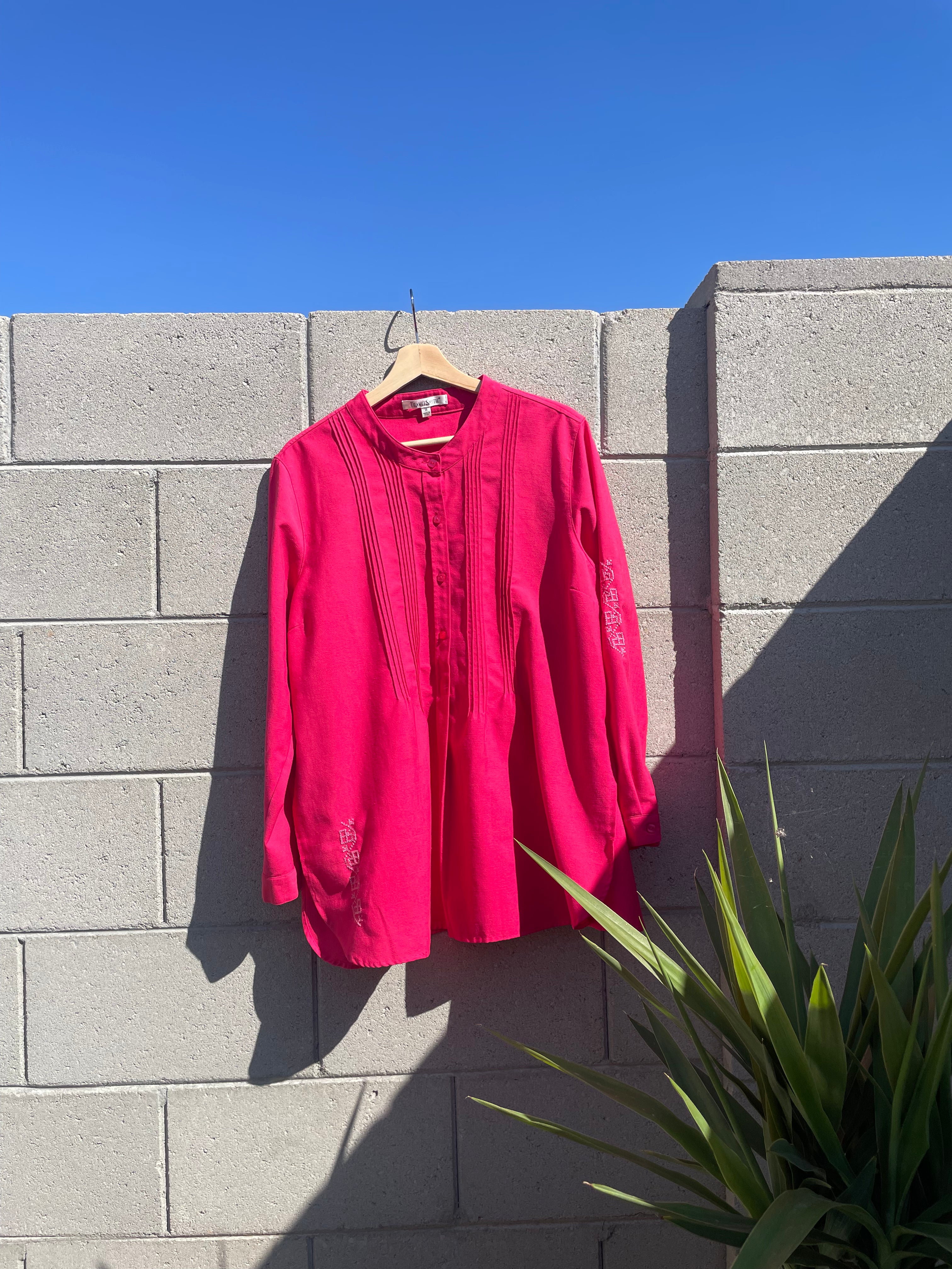 Upcycled Pink Tulkarm Tatreez Shirt