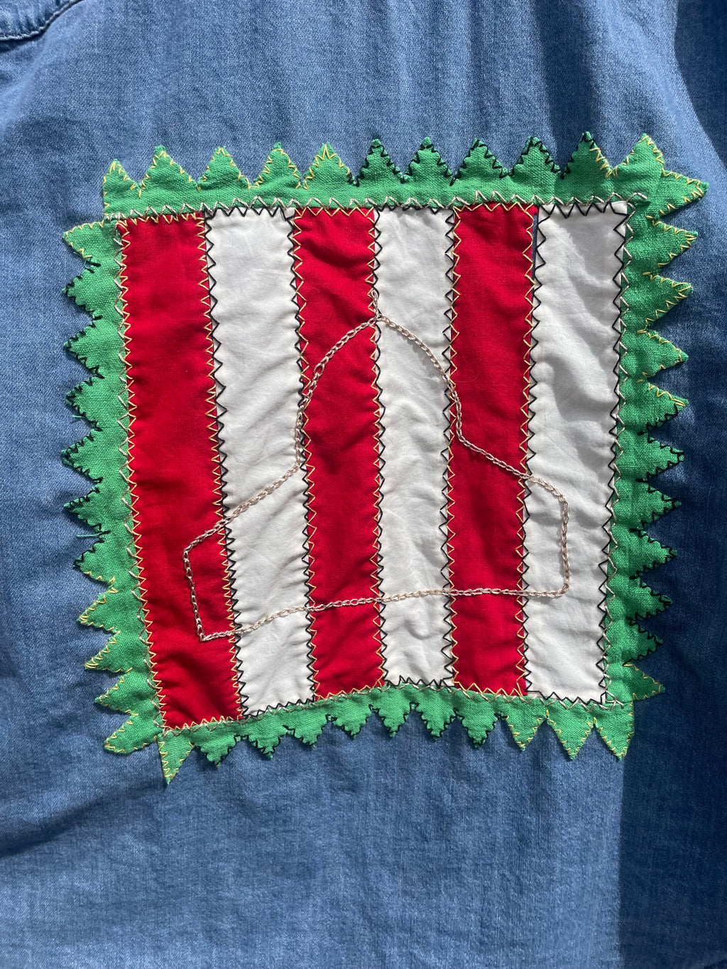 Upcycled Sharqawi Denim Jacket