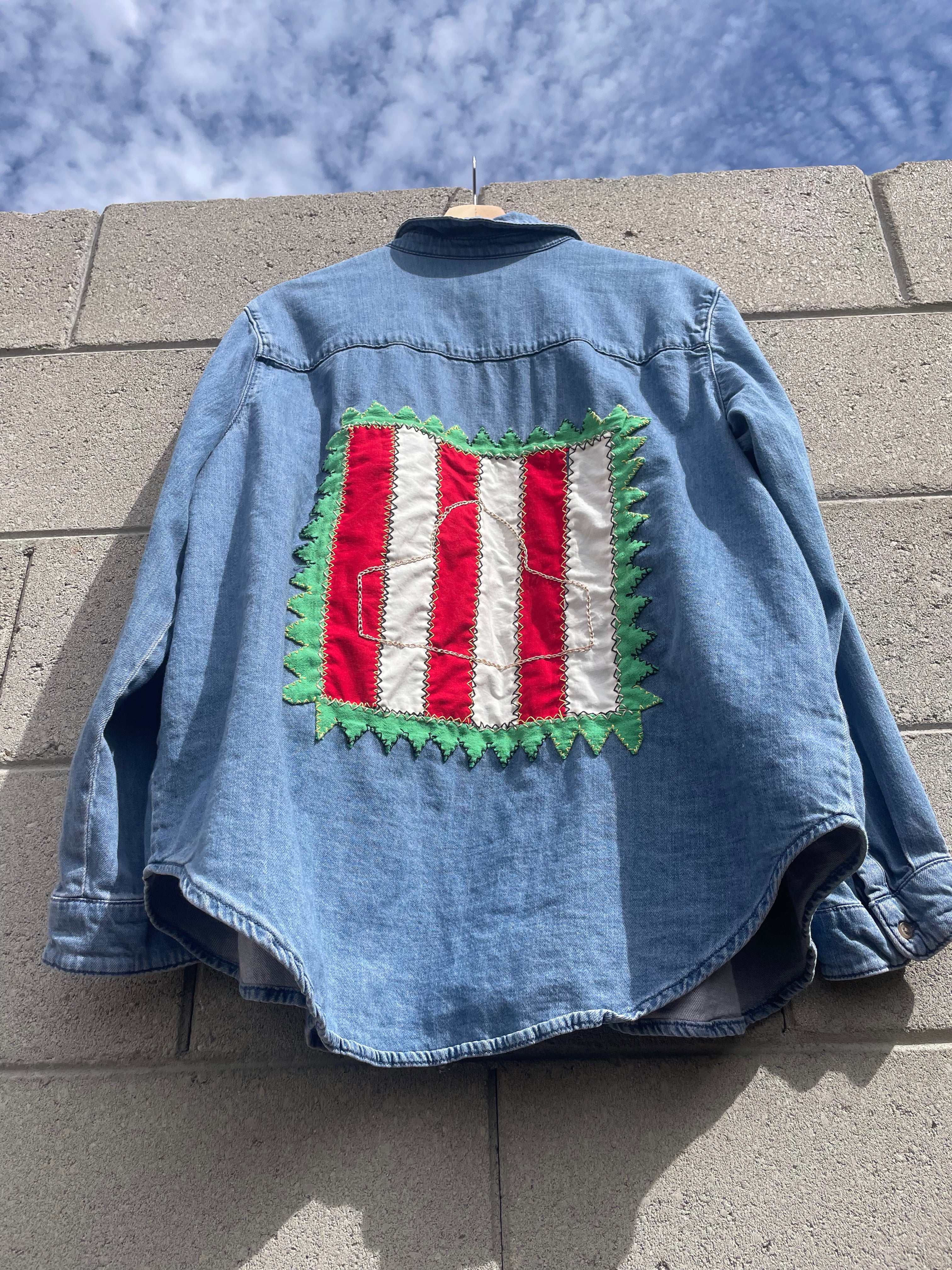 Upcycled Sharqawi Denim Jacket