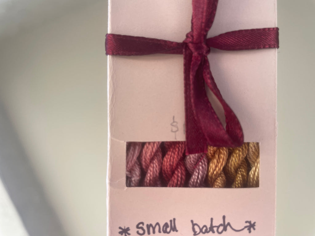 Pearl Cotton Thread Set - Warm Colors - Naturally Dyed